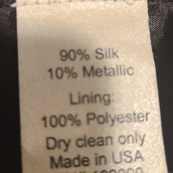 THREAD SOCIAL BLACK WITH GOLD STRAPLESS DRESS - Picture 4 of 4